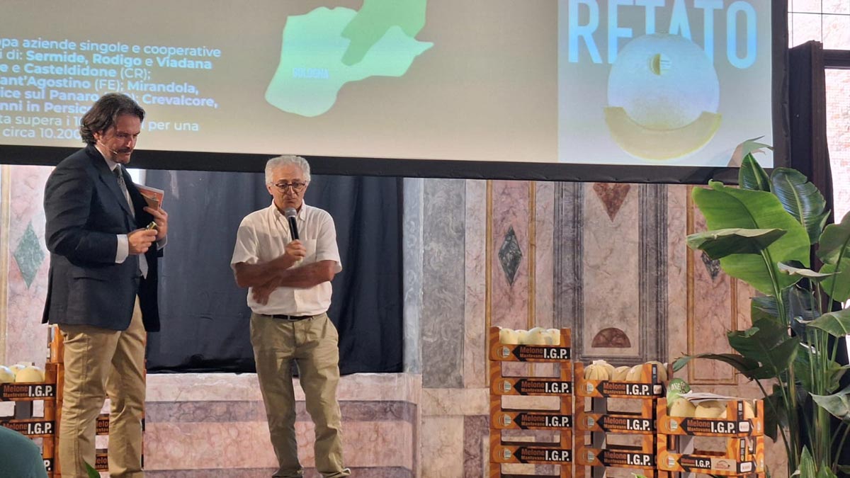Nella foto Mauro Aguzzi, presidente del Consorzio del melone mantovano IGP